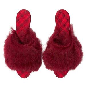 Burberry Jackie 75 Women's Shearling Mules Sandal in Ripple Size 36.5 MSRP $950